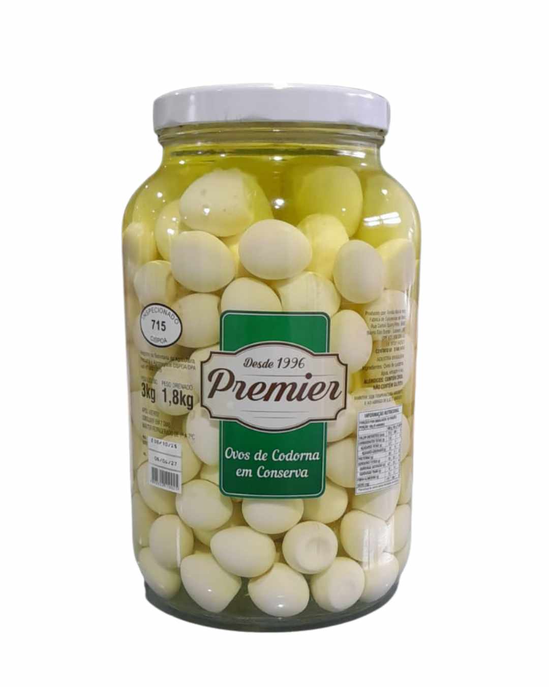 Ovo de Codorna Premier 1,8kg
